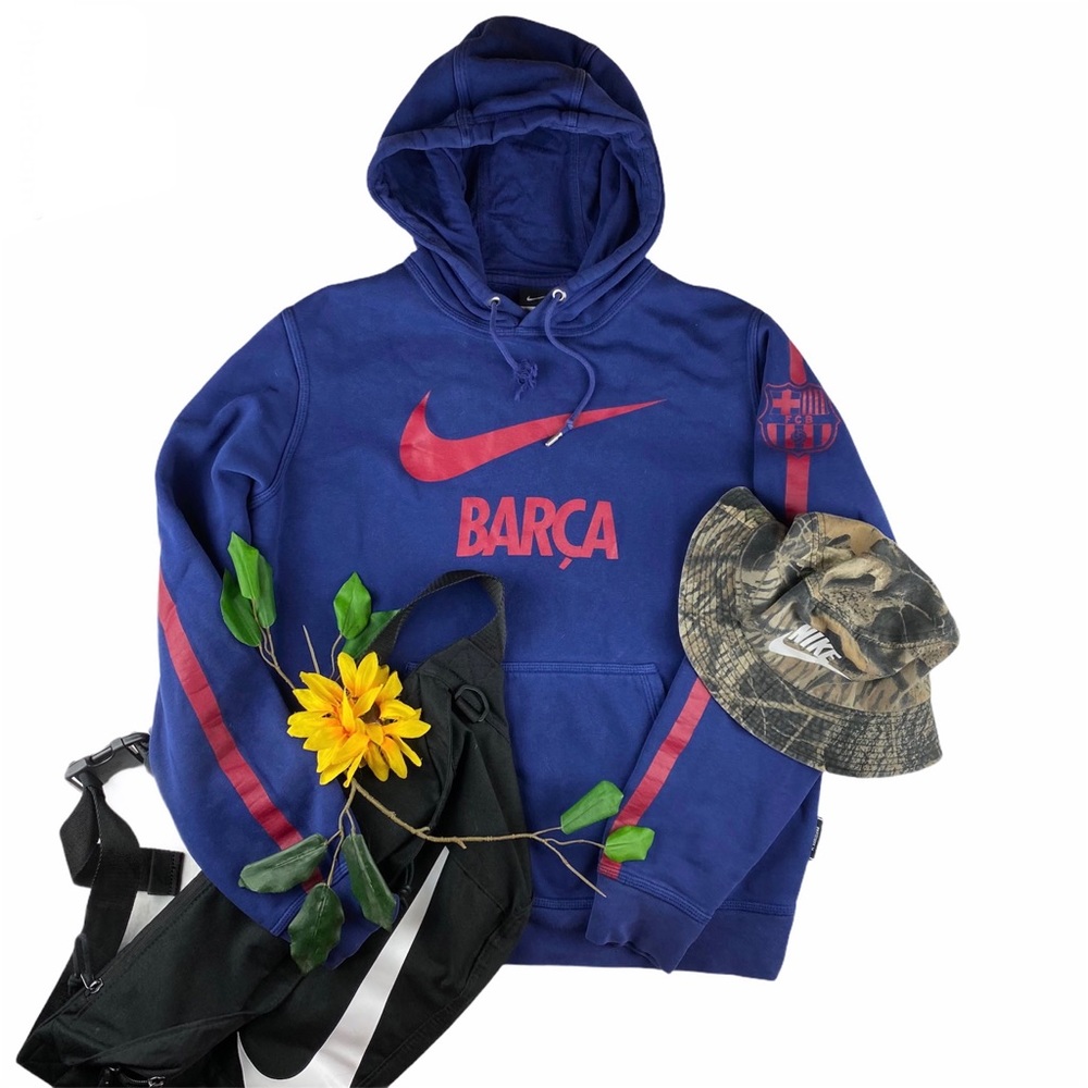 Nike Club FC Barcelona Soccer Core Hoodie Pullover